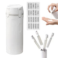 Travel Bottles 4-in-1 Leak-Proof Refillable Containers with Dispenser Pump for Shampoo Lotion Conditioner Body Wash Bottles Set