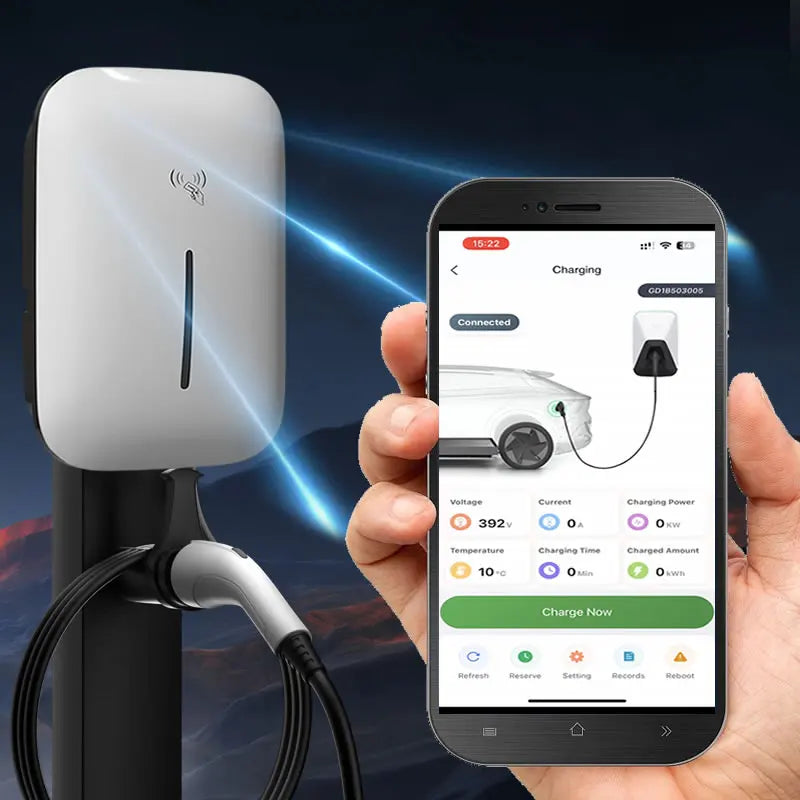 JIGU 1Phase TYPE1 7KW 32A EV Wallbox Charging Station Electric Car Charger With WIFI/Bluetooth APP Control
