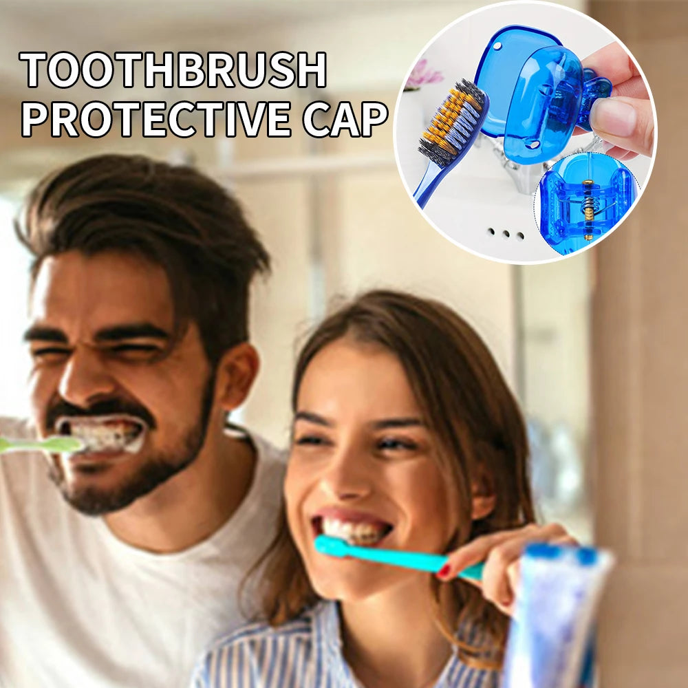 20/12/6/3pcs Portable Toothbrush Head Cover - Odorless and Dustproof Cover Clip - Suitable for Bathroom Toothbrush Protector Sto