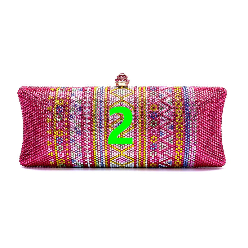Women's Sparkling Rhinestone Dragonfly Evening Clutch Bag Glamorous Beaded Design for Parties & Events Can Be Matched with Shoe