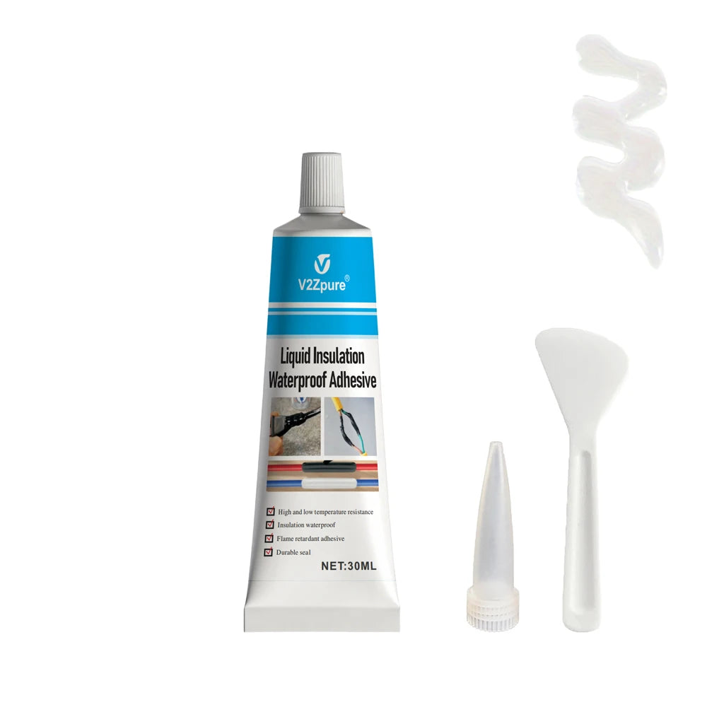 Black/White Liquid Electrical Tape Waterproof Insulation Paste Sealant Wire Cable Coat Fix Line Glue Repair Insulation Adhesive