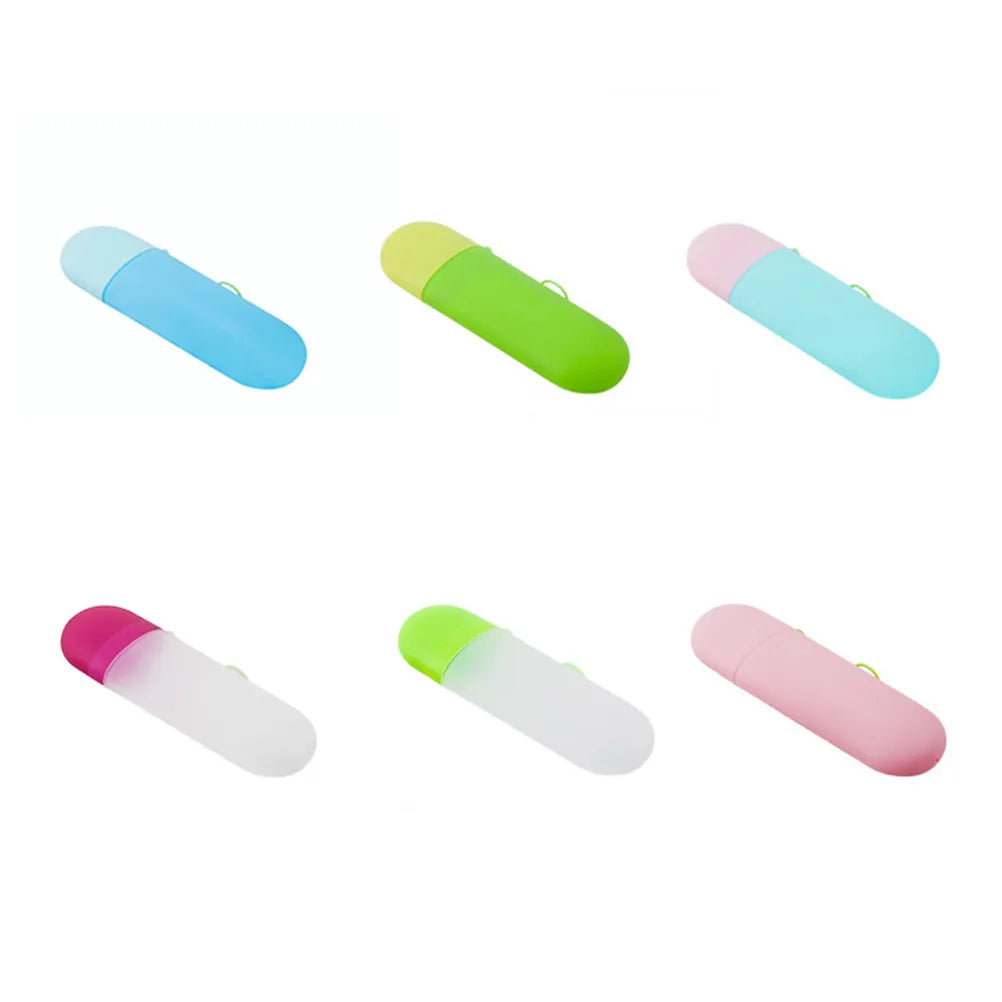 Portable Toothbrush Box Green Transparent PP Holder Plastic Travel Toothpaste Case Multifunctional Organizer Camping Mouthwash