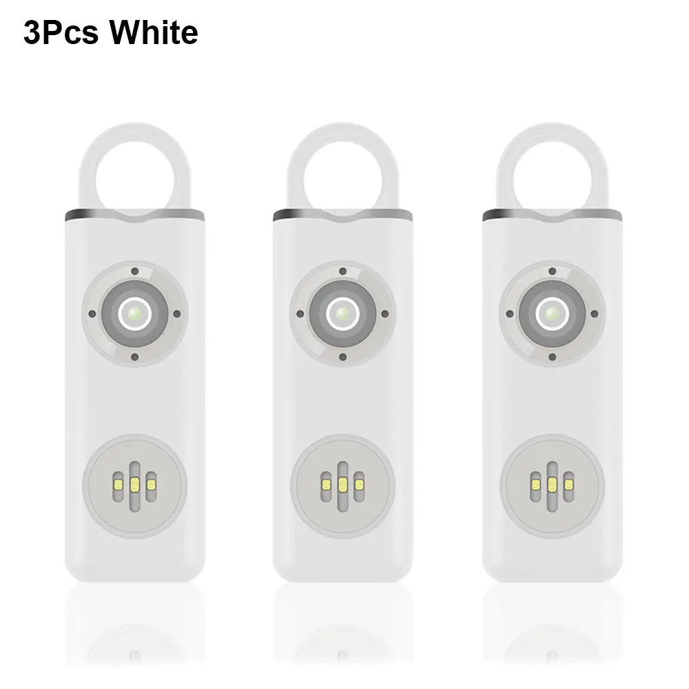 Awapow Personal Defense Alarm 130dB With LED Light Rechargeable Self Defense Woman Safety Alarm Key Chain Emergency Anti-Attack