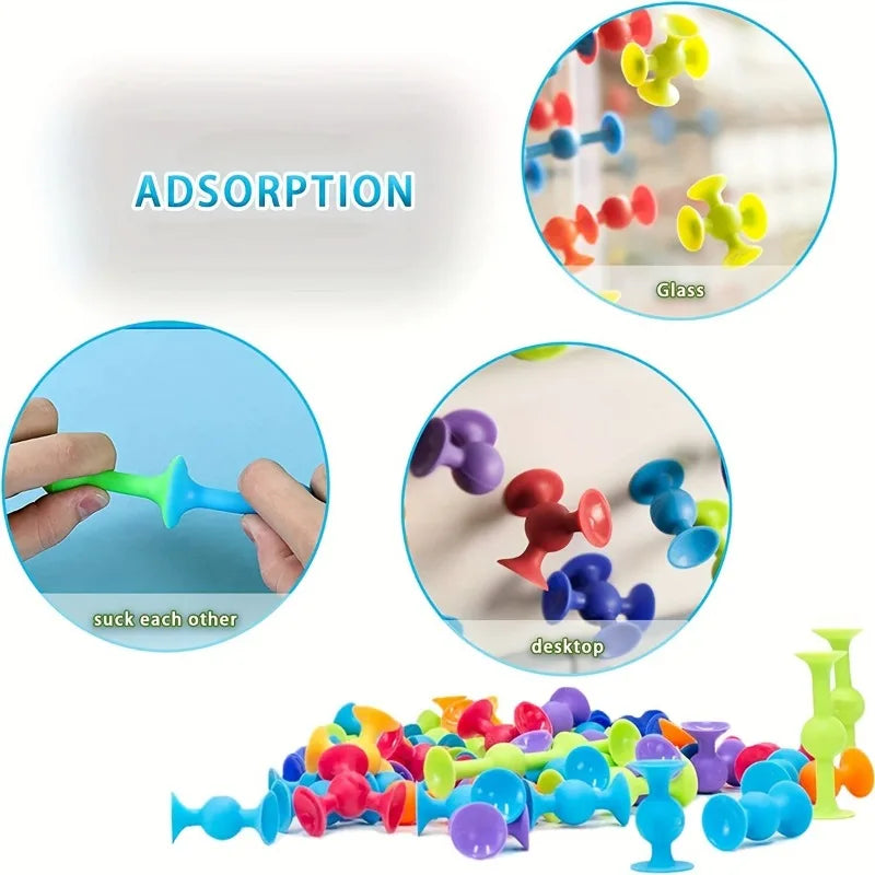 Suction Cup Building Blocks Soft Throw Darts Set for Kids A Fun Parent Child Interactive Game Educational Construction Toys