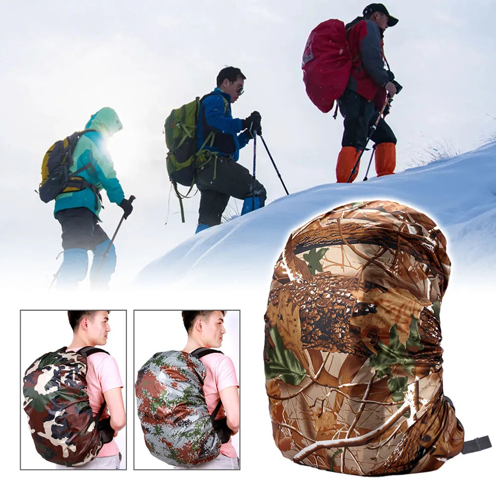Backpack Rain Cover Tactical Camo Military Backpack Cover Outdoor Camping Sun Protection Ultralight Waterproof Bags Cover 35-80L