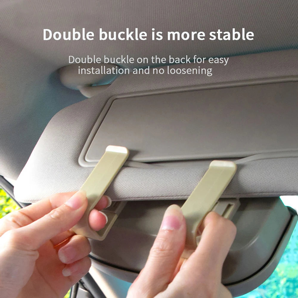 Multifunctional Car Sun Visor Glasses Box Portable Sunglasses Holder Driving Eyeglass Case Auto Storage Cars Interior Accessorie