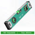 Q01 Magnetic Spirit Level Aluminum Alloy Bubble Level Ruler Adjustable Angle High Precision Shockproof Measuring Tool