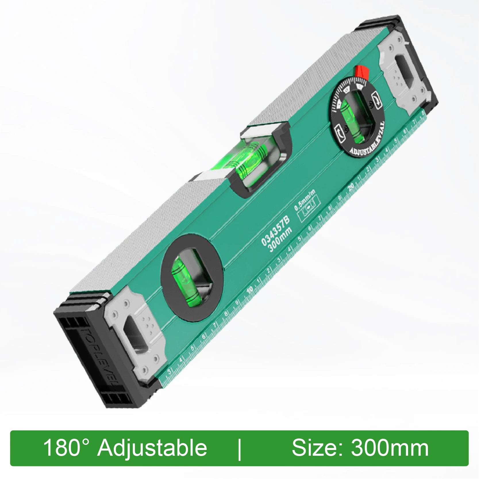 Q01 Magnetic Spirit Level Aluminum Alloy Bubble Level Ruler Adjustable Angle High Precision Shockproof Measuring Tool