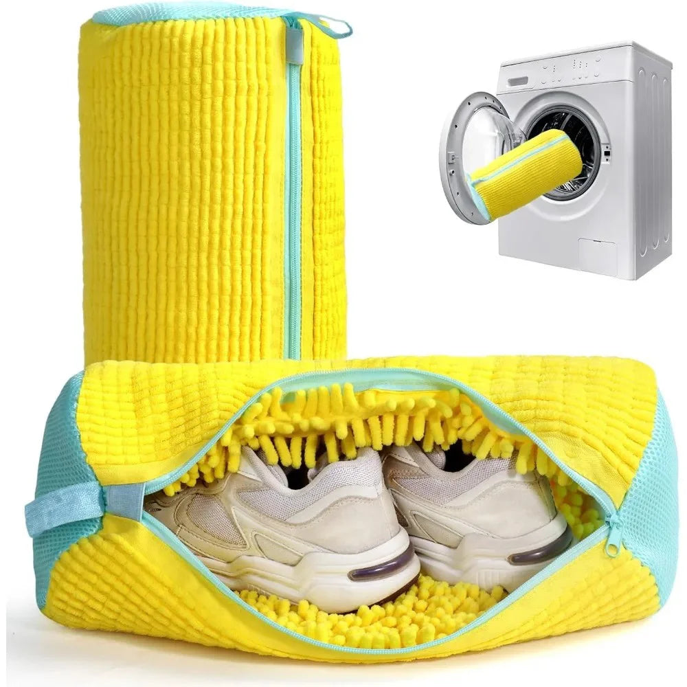 1-6PCS Washing Shoes Bag Cotton Laundry Fluffy Fibers Easily Remove Dirt Washing Bags Anti-Deformation Shoes Clothes Organizer