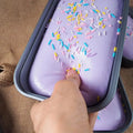Box Cake Squishy Toy Slow Rising Portable Squeeze Fidget Toy Stress Relief for Outdoor Waiting Time Relax