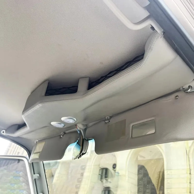 Full Storage Leather Roof Console With Lights for Toyota Land Cruiser 76 79 LC76 LC79  Single Cab Dual Cab Accessories