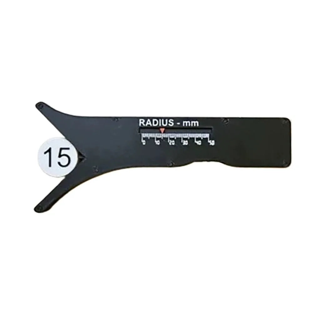 1:1 Proportional Slide Radius Measuring Tool 2mm Radius 3D Printing Radius Measurement Instrument 4mm-100mm Diameter Portable