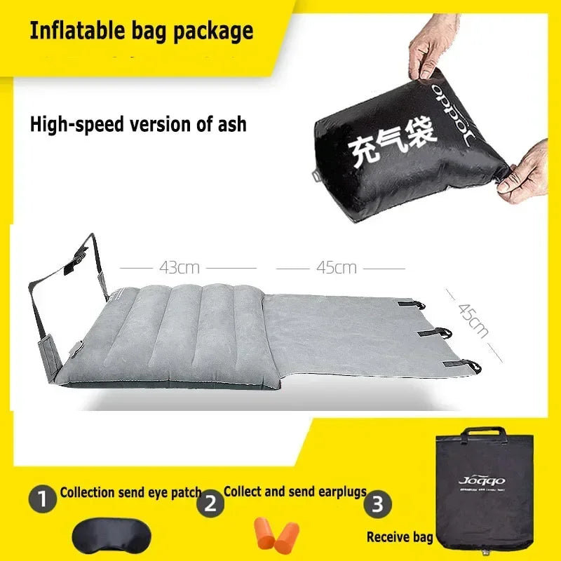 Adjustable Footrest Hammock Car Train Airplane Travel Inflatable Bed Camping Car Air Accessories Portable Car Mattress For Babys