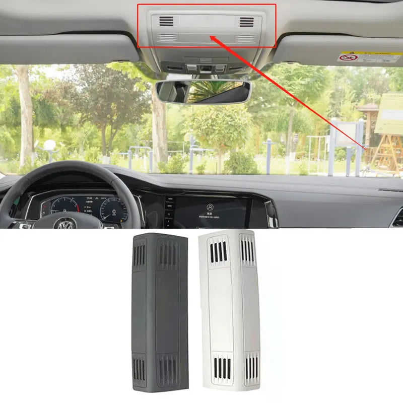 1pc Gray Black Car interior Roof glasses case cover Sunglass case trim For VW Touran Teramont X Golf 7 MK7 L5GG 867 071