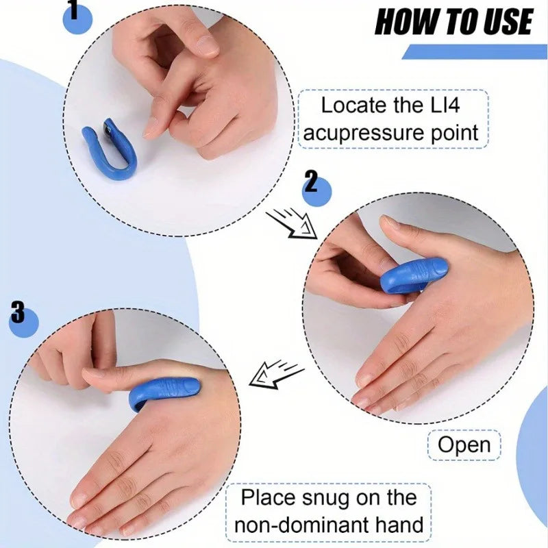 1PC Acupoint Massage Clip Meridian Pressure Clip Thumb Acupoint Massage Relieve Headache and Pressure Massage Clip