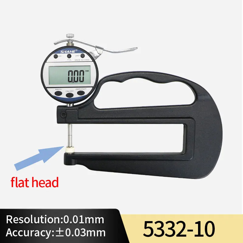 SHAHE Paper Measurement Tool 0-10/25 mm 0.01 mm High Accuracy Digital Thickness Gauge Measuring & Gauging Tools