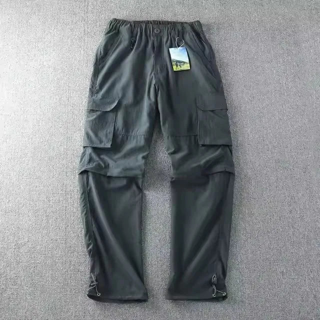 Men Quick-dry Outdoor Pants 2026 Spring Summer Thin Double-used Loose Pants Hiking Shorts Travel Climbing Fishing Trousers Women