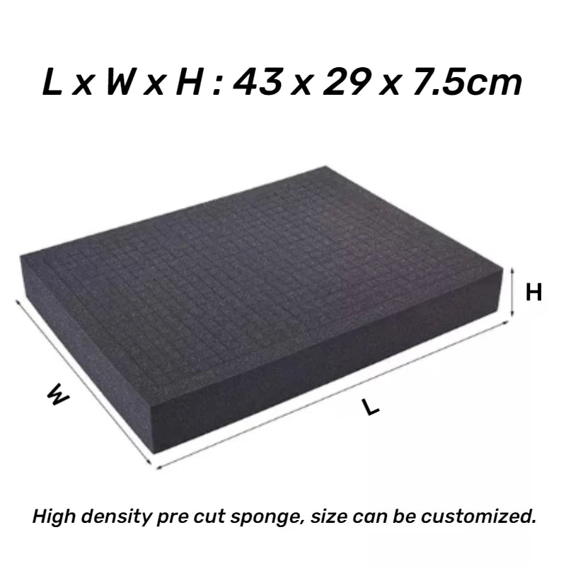 Pre-cutting Foam Insert High Density Pick Pluck Sponge Pick Apart Toolbox Foam Customizable Size Shadow Foams Packaging Supplies
