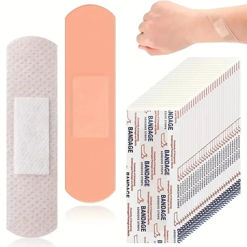 500-50pcs Band-Aids Waterproof Breathable Cushion Adhesive Plaster Wound Hemostasis Sticker Band First Aid Bandage Medical Gauze