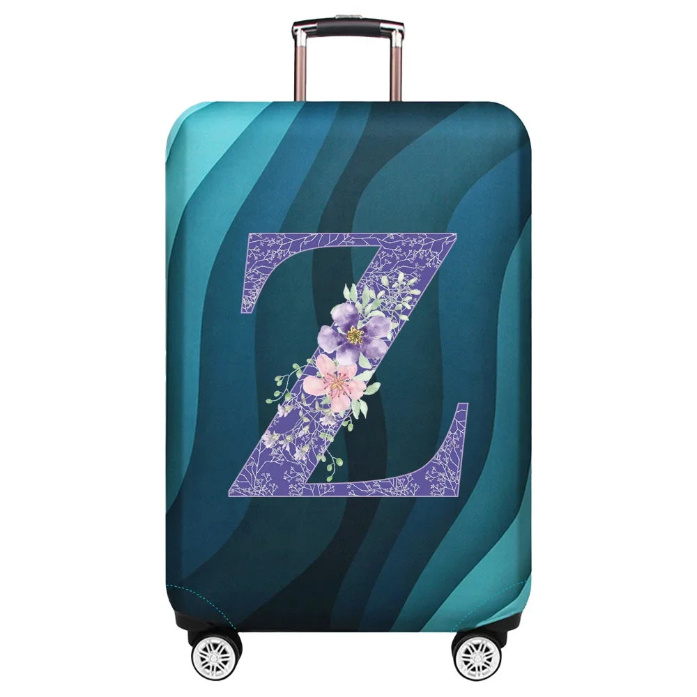 Luggage Covers 18-32inch Protector Travel Luggage Suitcase Protective Cover Stretch Dust Covers Print Purple Flower Series