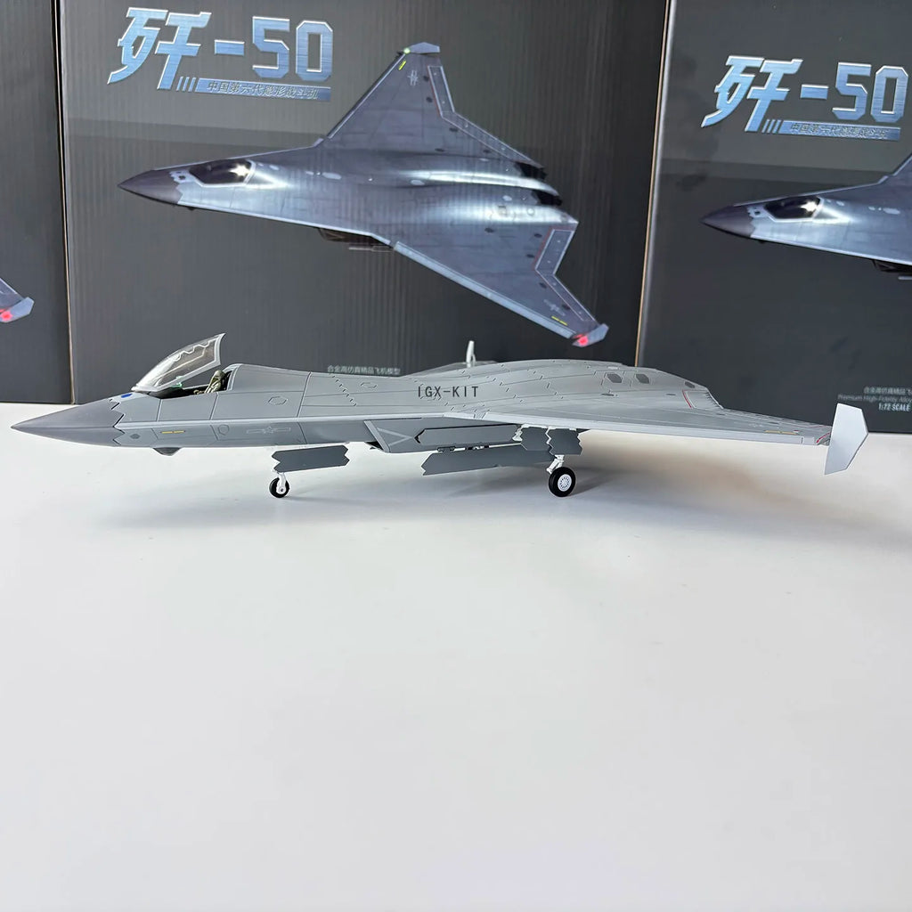 Diecast 1/72 Scale China J50 Fighter Jet J-50 Alloy Airplane Model Alloy Static Simulation Ornament Finished Souvenir Hobby