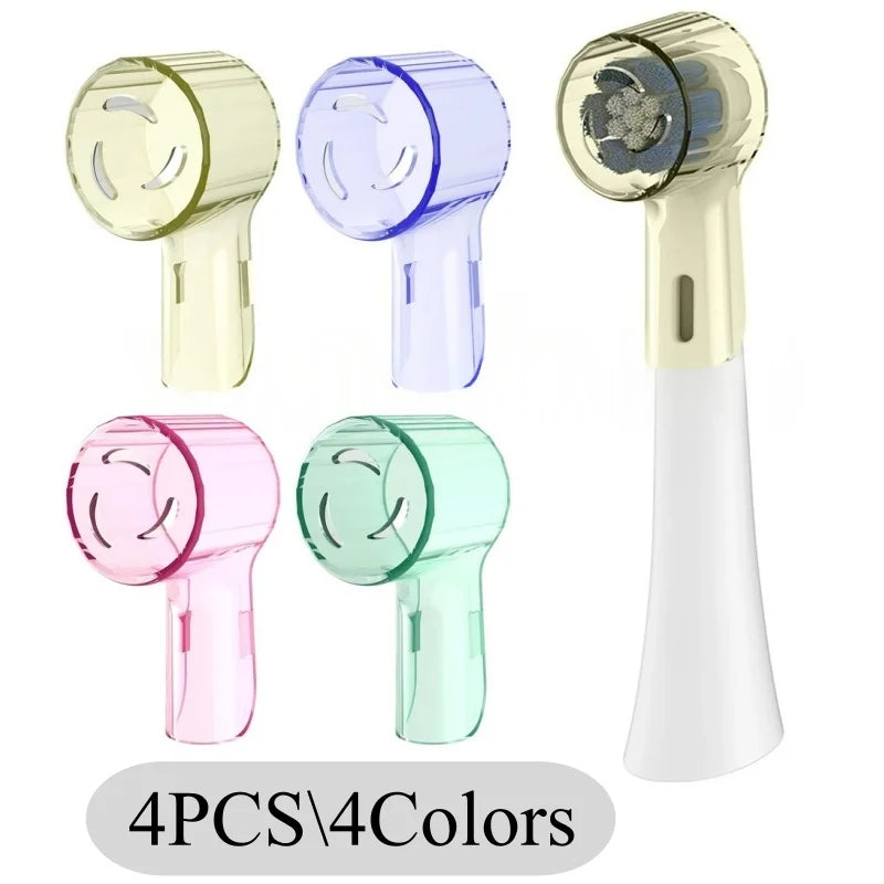 2-8Pcs Colors Toothbrush Dustproof Covers Caps Compatible with Braun Oral B & iO Series Electric Toothbrush Head Protector