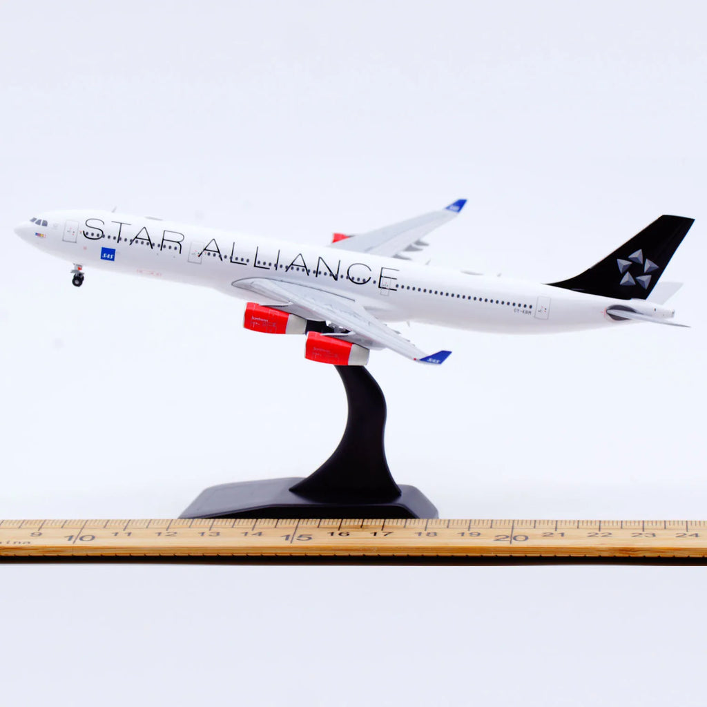 XX40642 Alloy Collectible Plane Gift JC Wings 1:400 SAS Scandinavian Airlines Airbus A340-300 Diecast Aircraft Jet Model OY-KBM