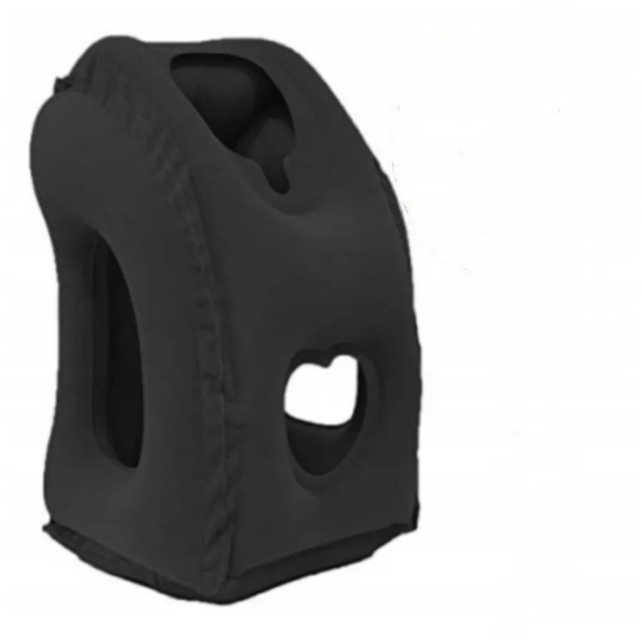 1pc Inflatable Travel Pillow Airplane Pillow With Patented Valve Design Neck Head Support Travel Accessories