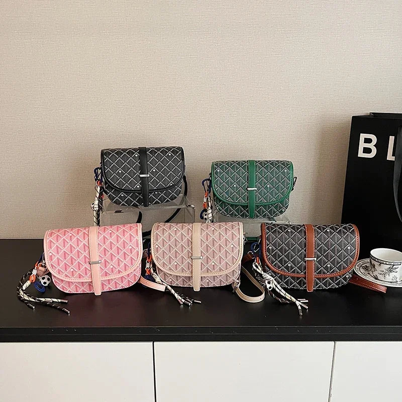 Unique Leisure Diaper Bag Crossbody Shoulder Bag Women Handbag Tote Large Capacity Luxury Brand Letter Logo