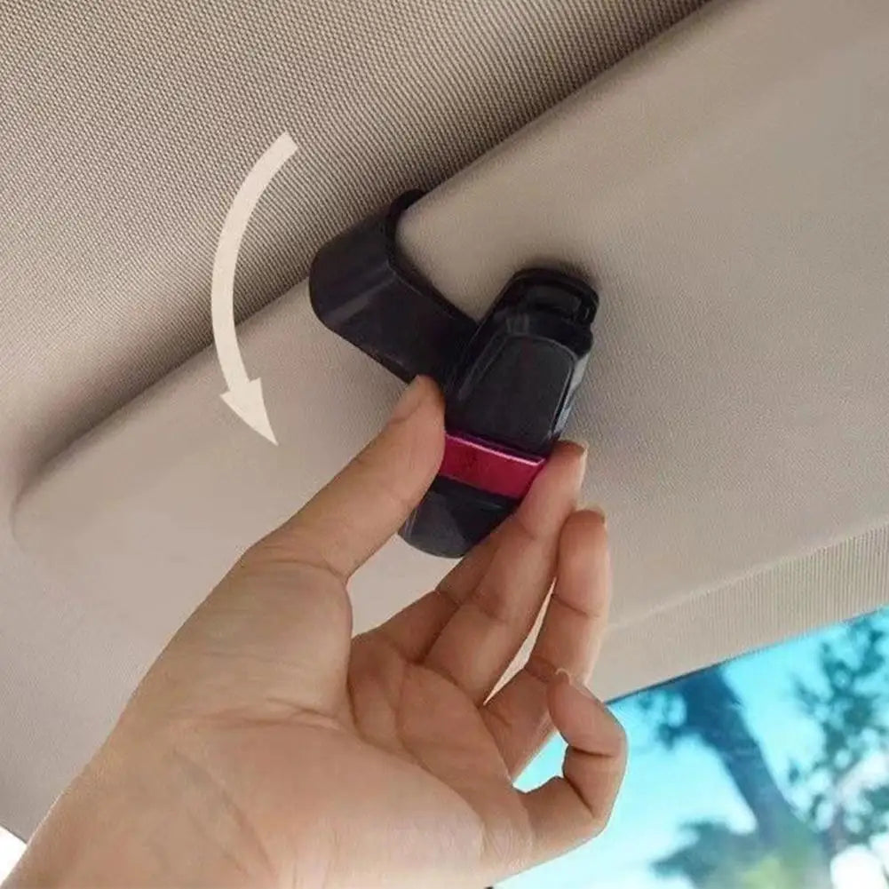 180-degree Car Sunglasses Frame Glasses Clip Multi Function In Car Creative Eye Box Card Double Headed Clip On Board for Easy Ac