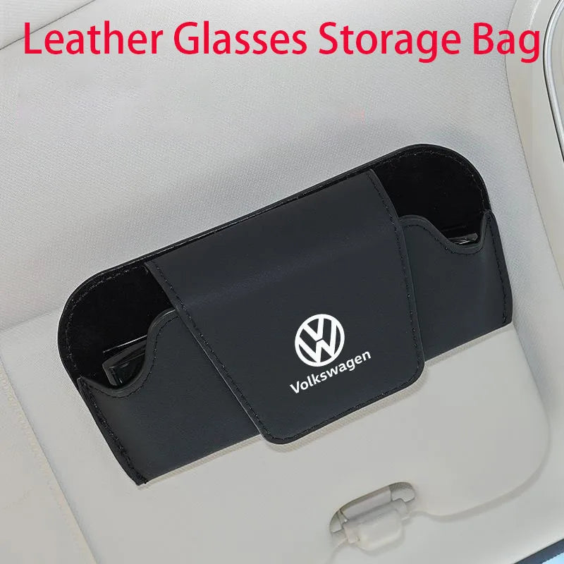 Car sun visor glasses box anti-scratch protection box for Volkswagen Tiguan Golf MK6 MK5 MK7 Passat Jetta GTI CC Scirocco Polo
