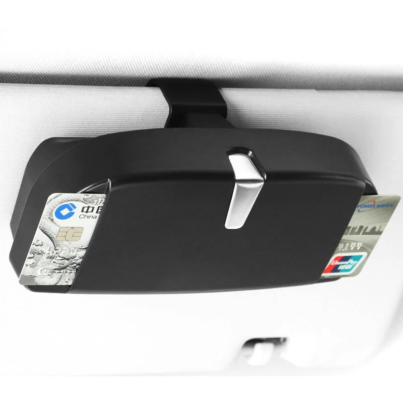 Universal Car Glasses Box Storage Holder Sunglasses Case Mount Auto Interior Accessories Visor Clip for BMW VW Mercedes Benz