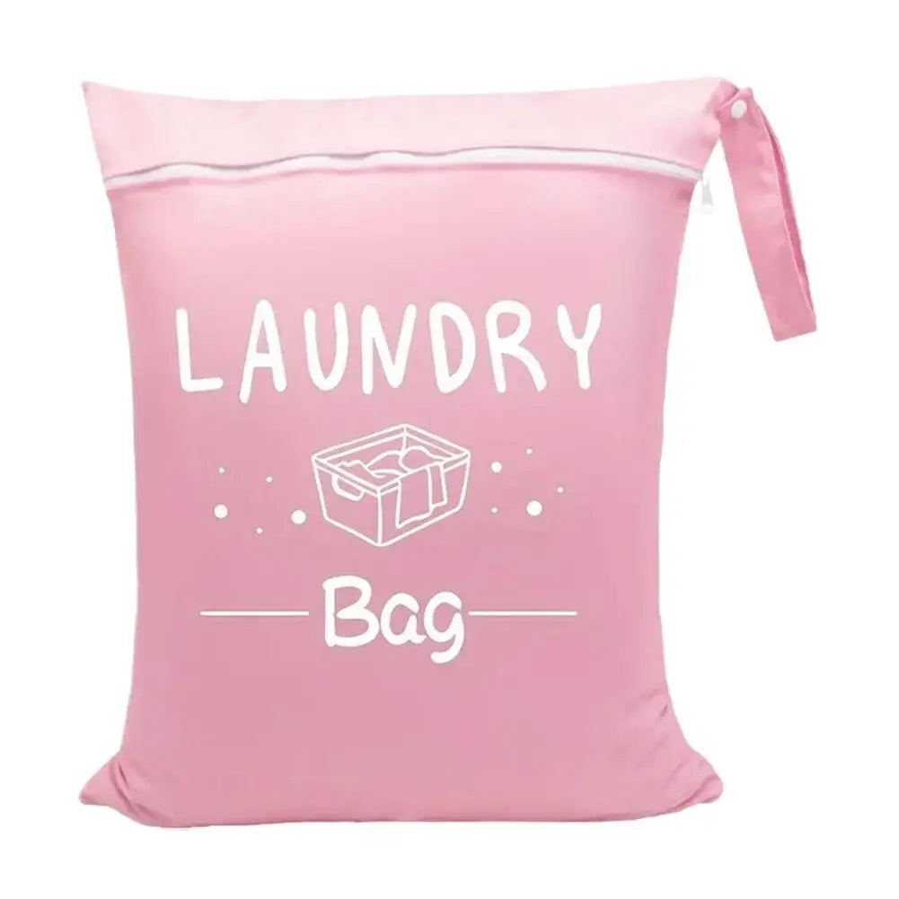 4 Colors Waterproof Travel Laundry Bag Wet Dry Organizer Pouch with Zipper Hanging Strap Portable Storage Bag