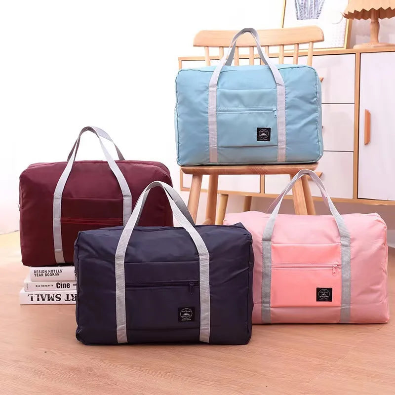 Homefish Folding Travel Storage Bag Large Capacity Luggage Handbag for Travel Moving