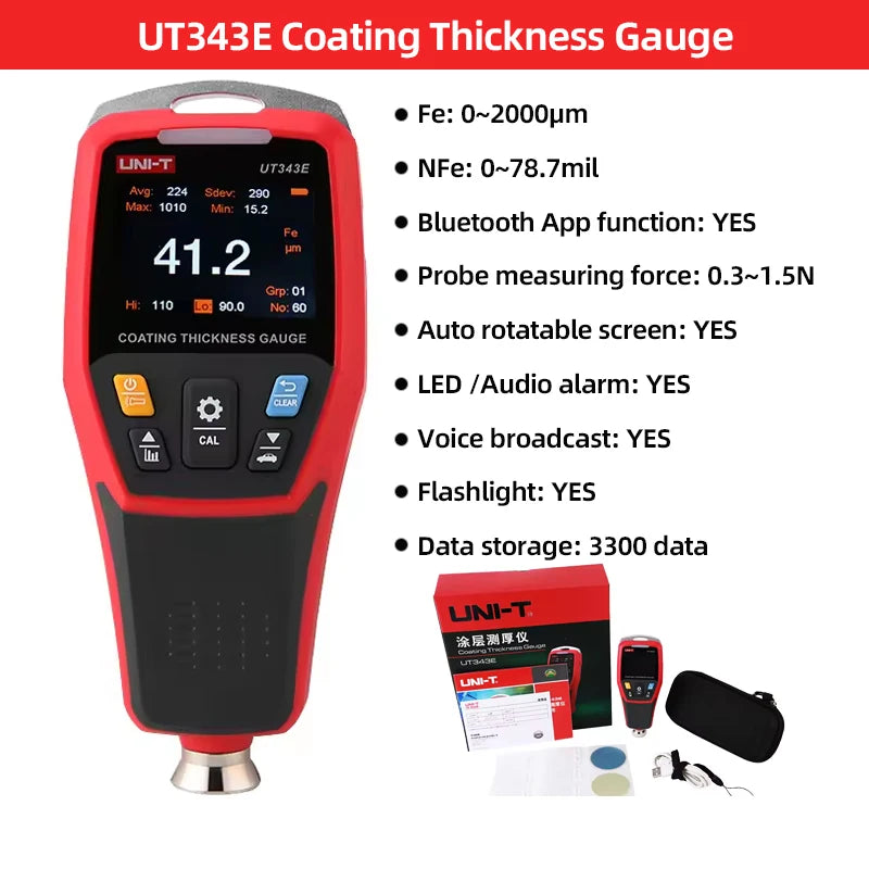 UNI-T UT105+ UT107 PLUS Automotive Multimeter UT673A UT675A Car Battery Tester UT343A UT343D Coating Thickness Gauge Meter