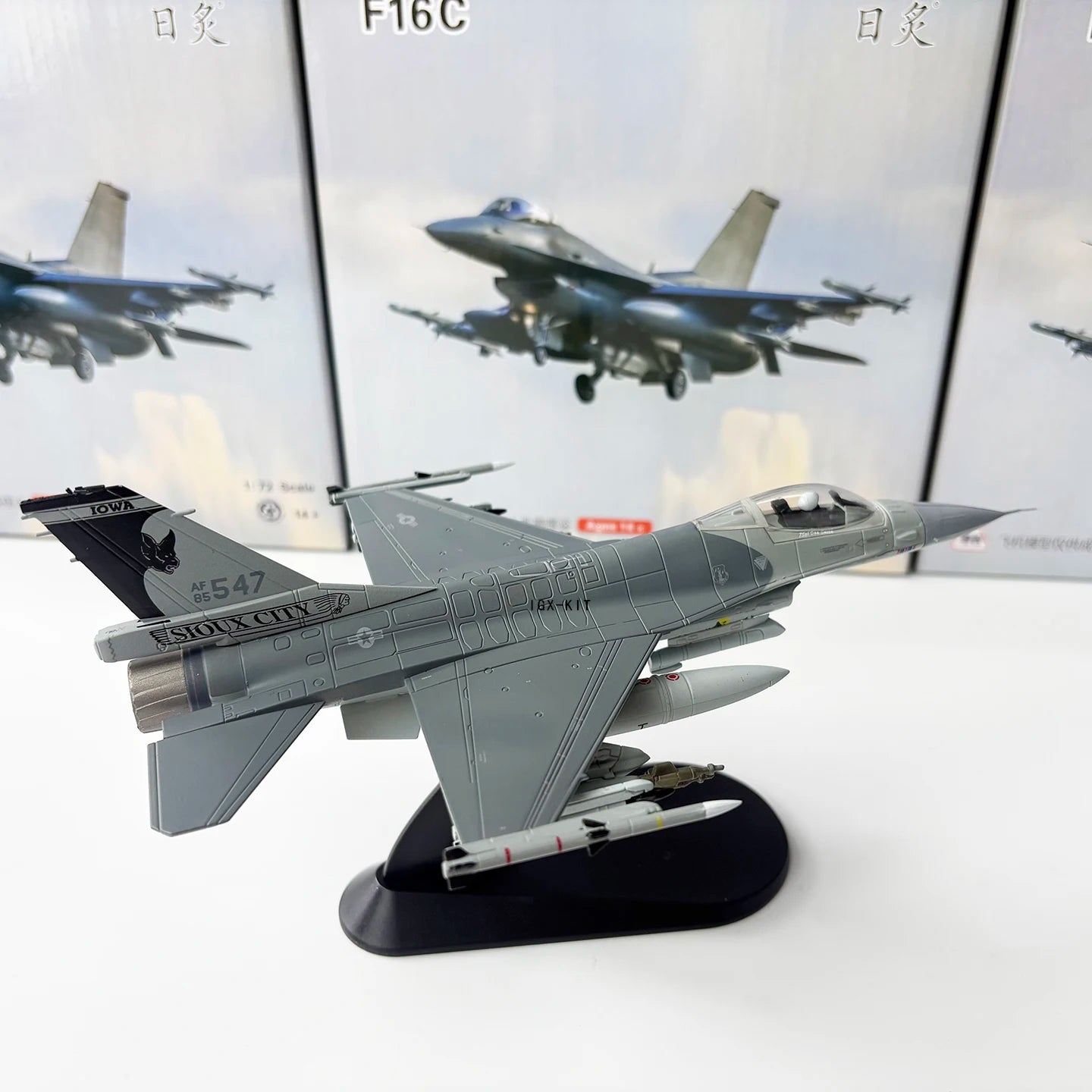 1/72 U.S. Air Force F-16C Fighter Model F16 Black Bat Squadron Diecast Finished Military Plane Model Collection Ornament