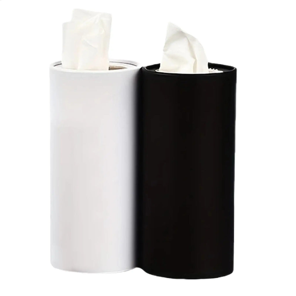 2pcs Multifunction Car Tissue Box Cup Holder Tissue Holder Car Tissues Cylinder Round Tube Tissue Container Compact Tissues Box