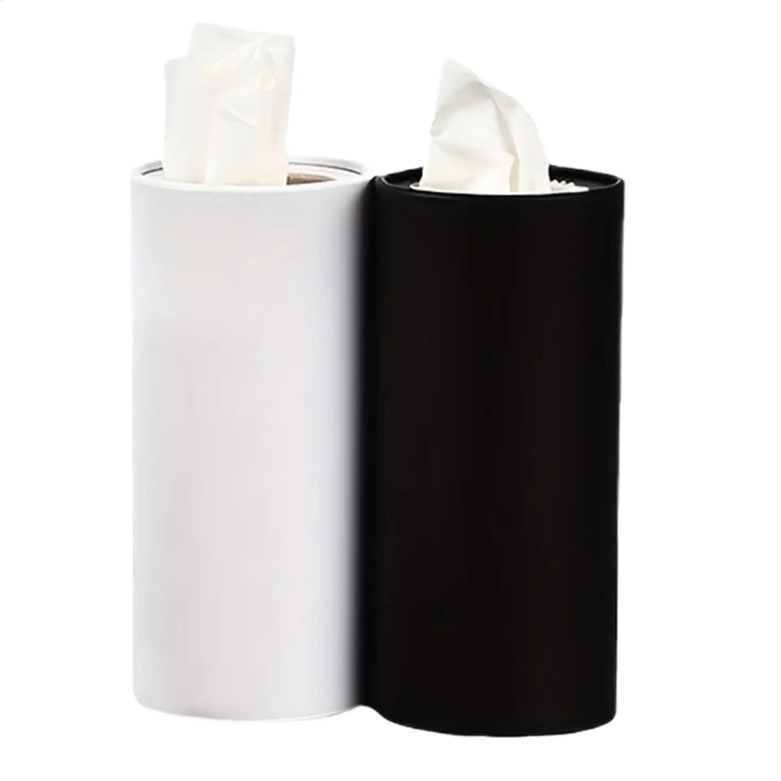 2pcs Multifunction Car Tissue Box Cup Holder Tissue Holder Car Tissues Cylinder Round Tube Tissue Container Compact Tissues Box