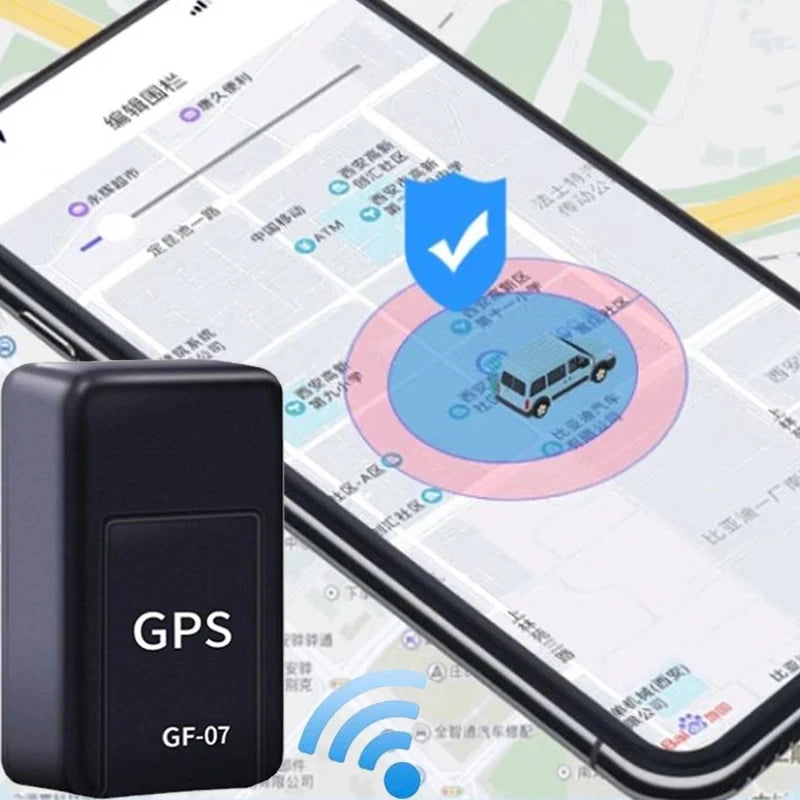 GF07 Mini Magnetic GPS Tracker Vehicle GPS Locator Car GPS Real-Time Tracking Device Compact Portable GPS Locator Position APP