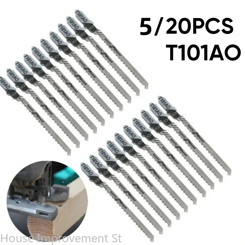 5/20pcs Jig saw Blade Set T101AO 3" T-shank HCS Assorted Metal Steel Jigsaw Blade For Bosch Plastic Wood Cutting Tools