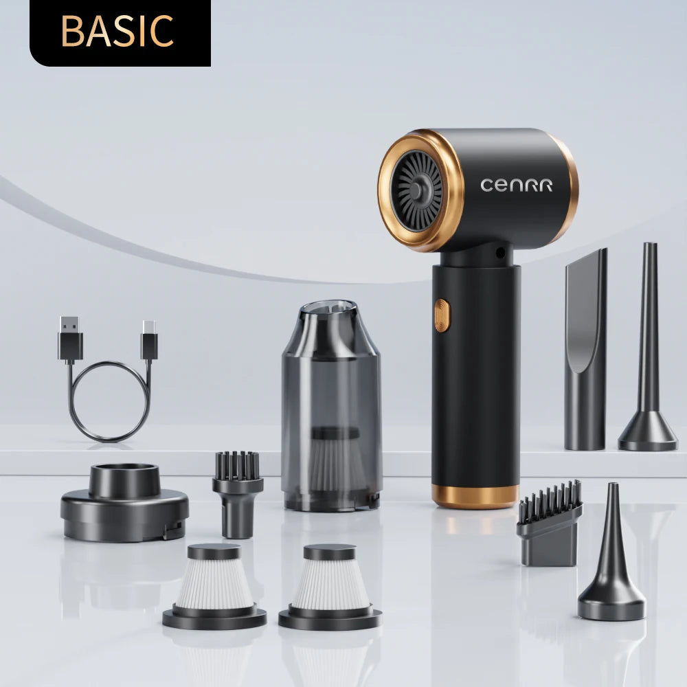 CENRR Car Vacuum Cleaner Mini Wireless Portable Handheld Vacuum Cleaner Strong Suction Powerful Car Cleaner Cleaning Machine