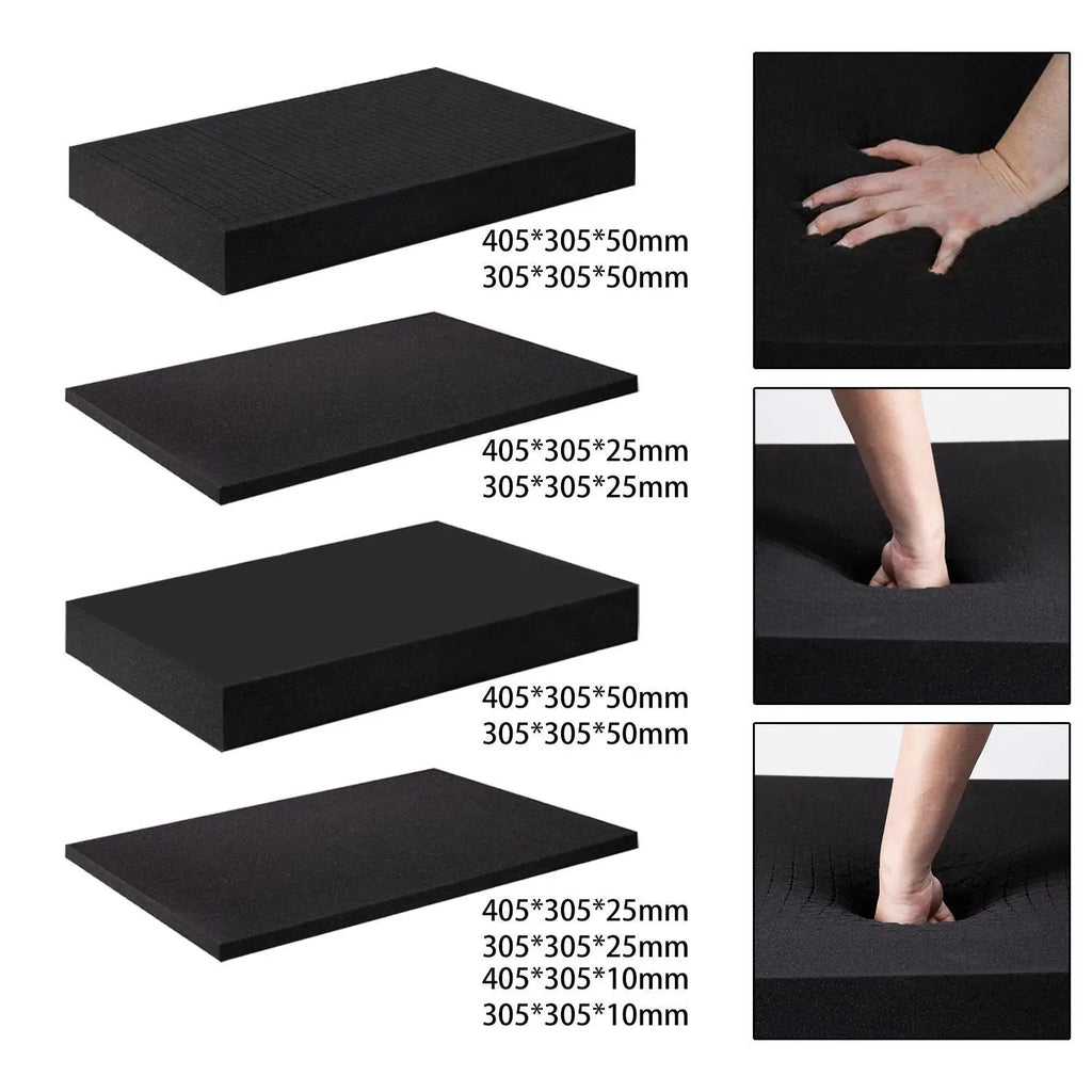 Pick and Pluck Foam Pad Packing Foam Pad Pre Cubed Protective Cushioning for Storage Drawer Crafting Toolbox Transport Camera