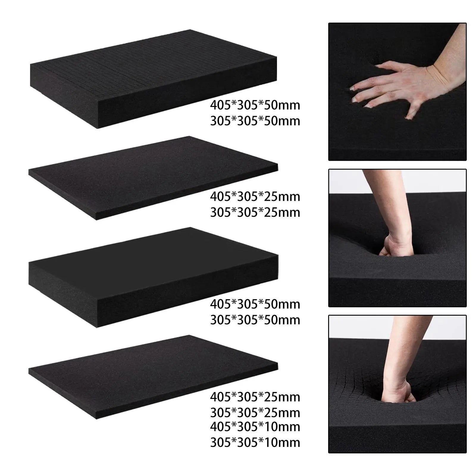 Pick and Pluck Foam Pad Packing Foam Pad Pre Cubed Protective Cushioning for Storage Drawer Crafting Toolbox Transport Camera