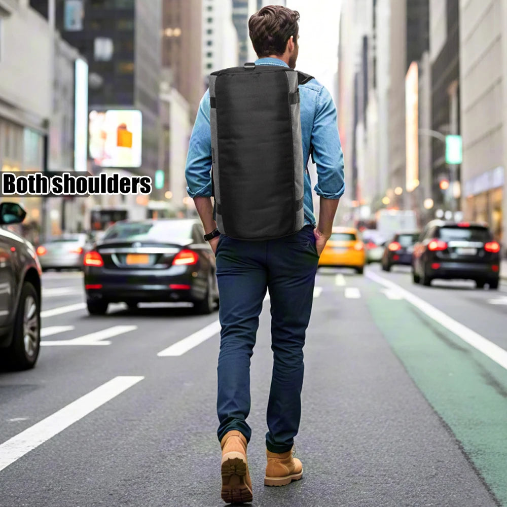 Large Gym Backpack Duffle Bag for Men Women, Multi-Pocket Sports Bag with Shoe Compartment & Wet Dry Pocket for Workout Travel