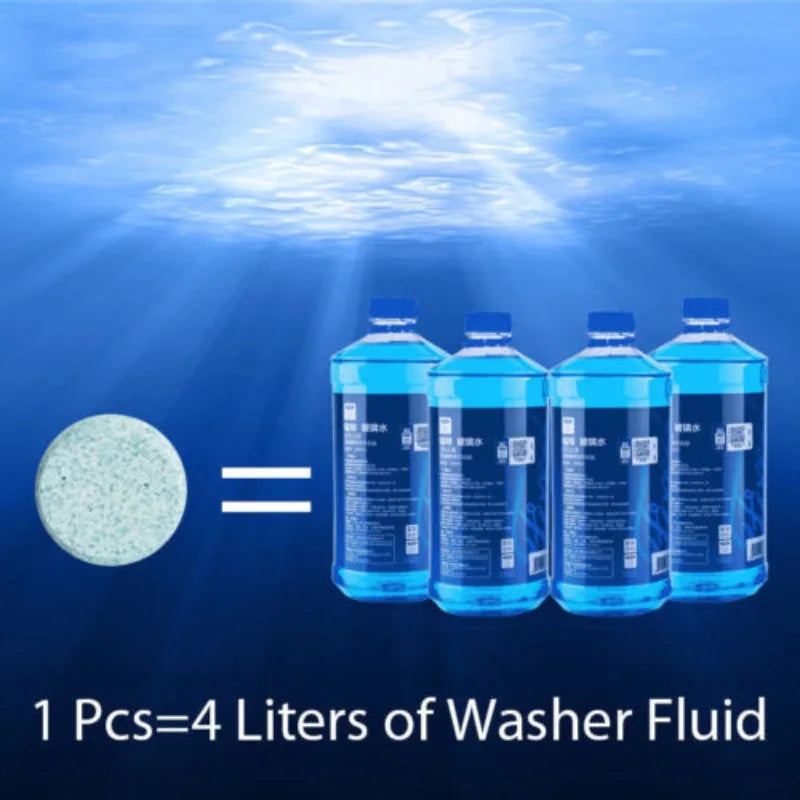 300/10pc Solid Cleaner Car Windscreen Cleaner Effervescent Tablet Auto Wiper Glass Solid Cleaning Concentrated Tablets Detergent