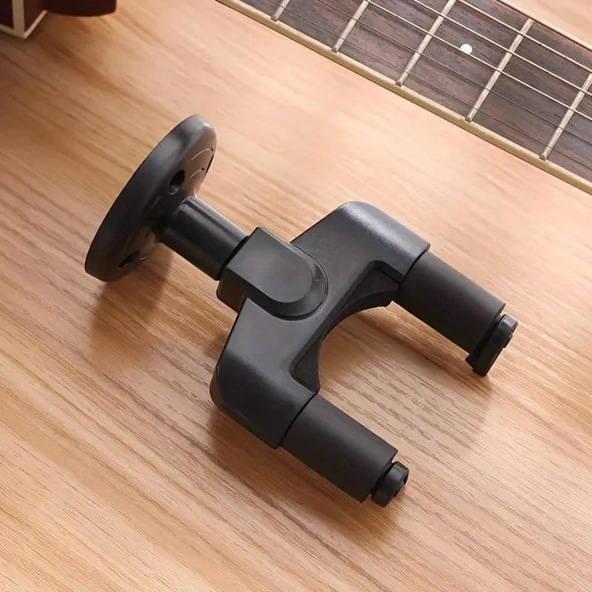 1 wall-mounted guitar stand - for electric, classical and acoustic guitars | Sturdy plastic-steel construction