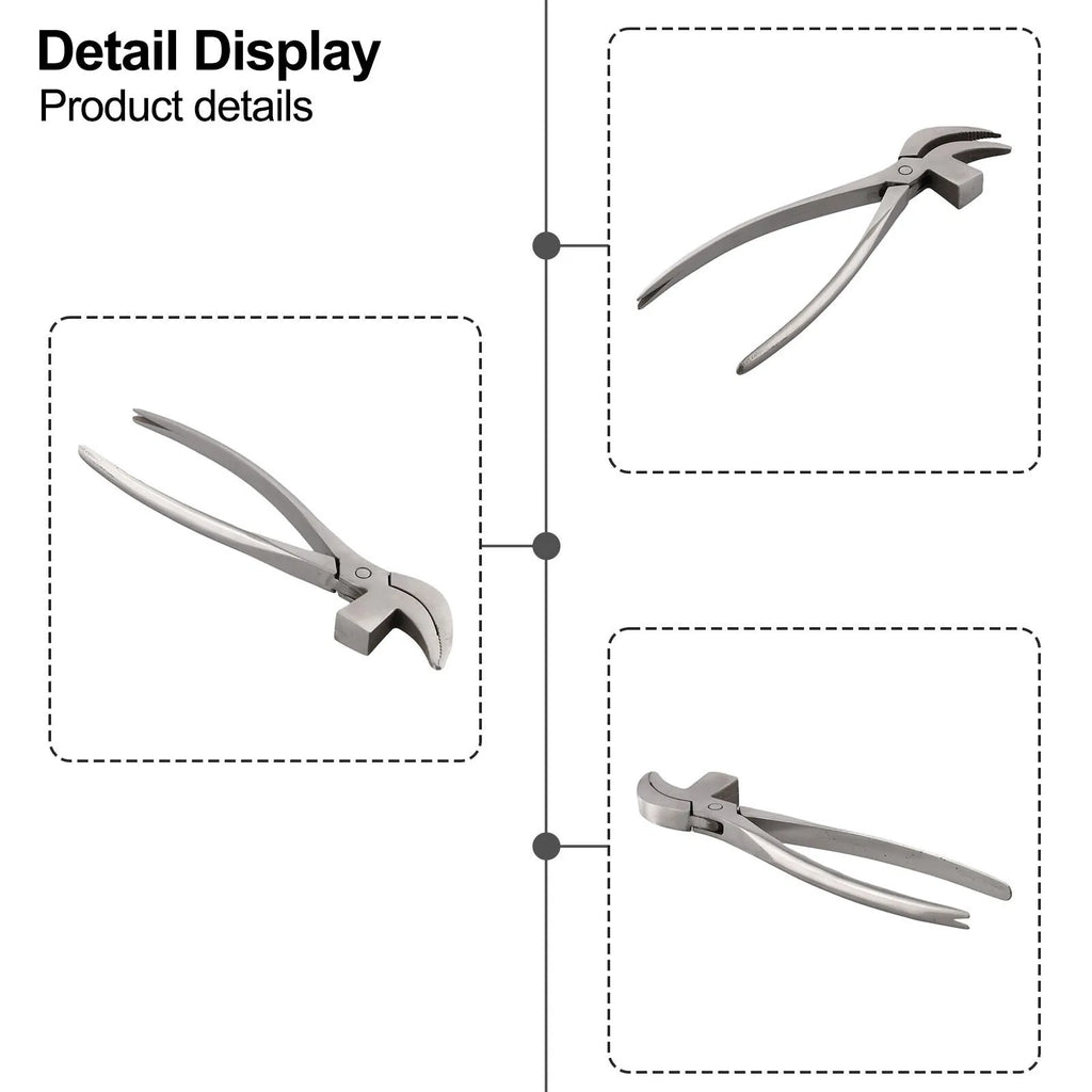 Edge Adjustment Plier for Faux Shoe Tops Leather Craft Tool Professional Hand Tool for Handbag & Leather Bag Making