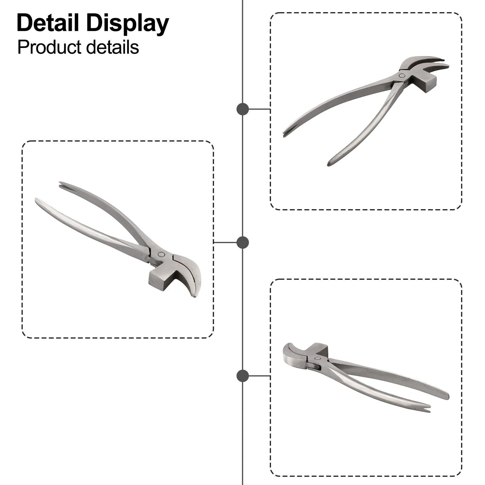 Edge Adjustment Plier for Faux Shoe Tops Leather Craft Tool Professional Hand Tool for Handbag & Leather Bag Making