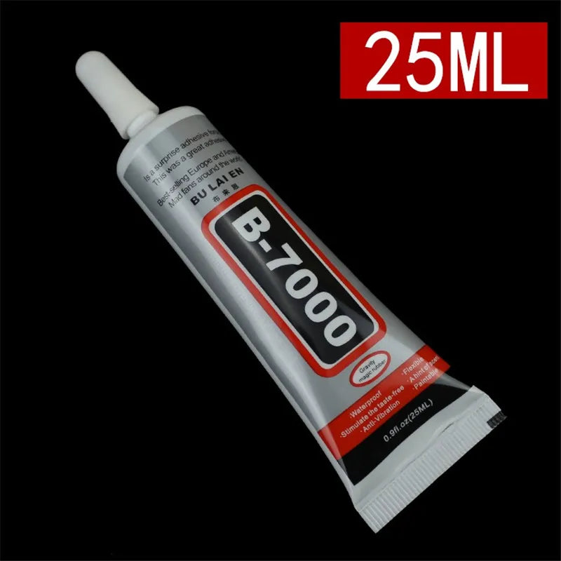 B7000 25ml Multipurpose Adhesive DIY Rhinestone Jewelry Crafts Repair Phone Screen Glass Tool Super Liquid Glue Bond Metal Wood