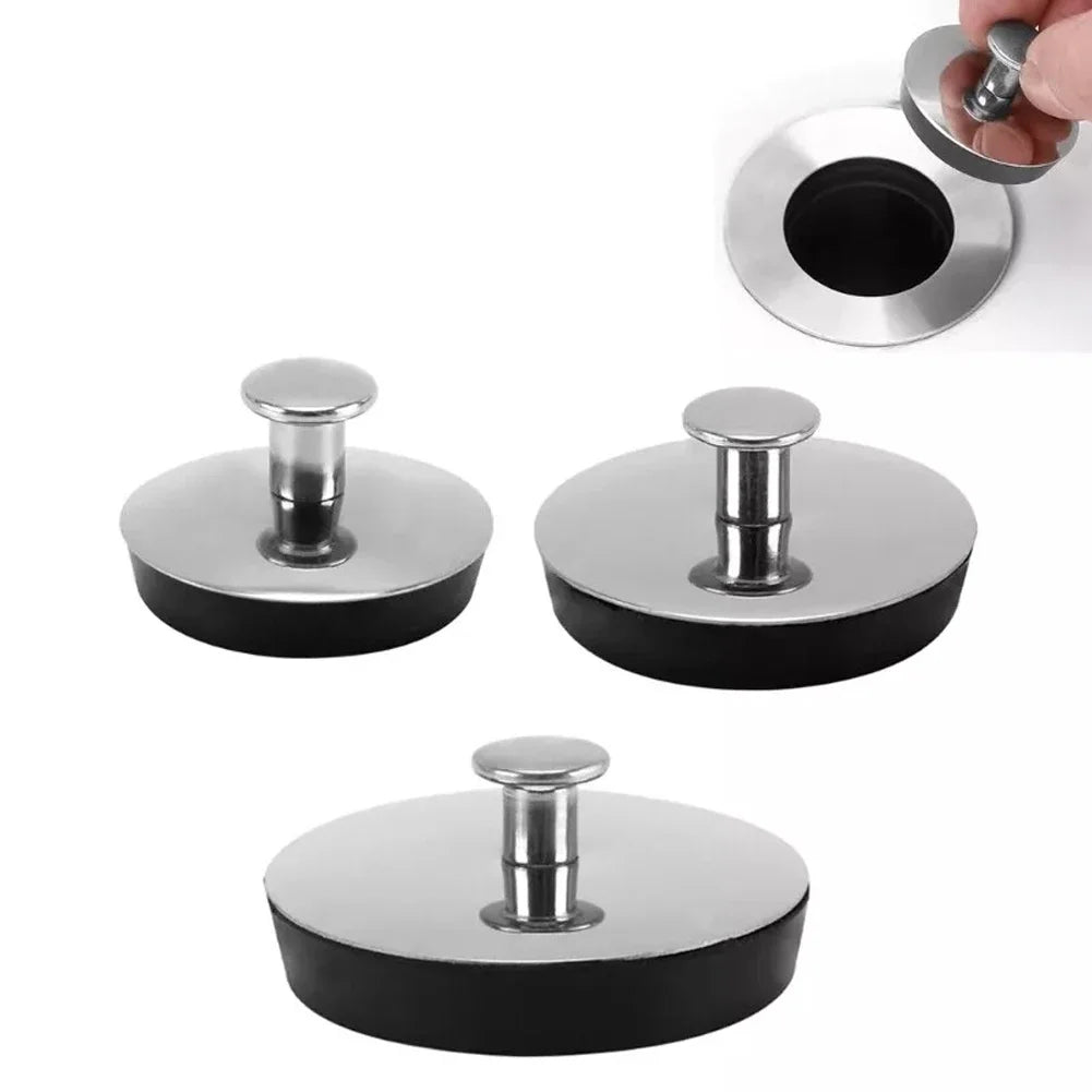 1pc Bathroom Washbasin Stainless Steel Sink Bathtub Drain Stopper S,M,L Sink Bathtub Drain Stopper 33-35mm/43-44mm/54-55mm